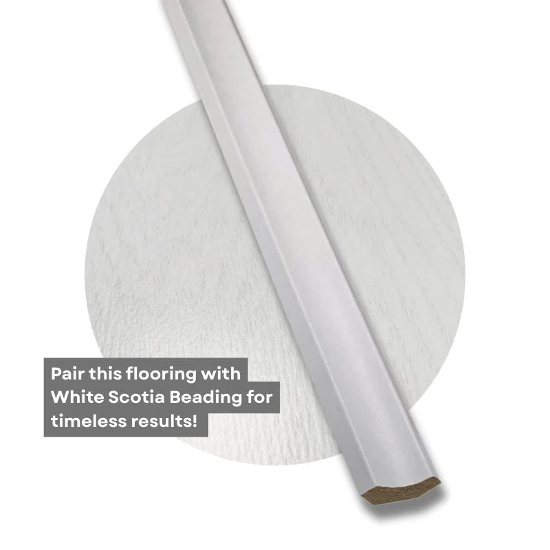8mm Laminate Flooring - White Oak Effect - V Groove - AC4 Rated - Click System - Image 6