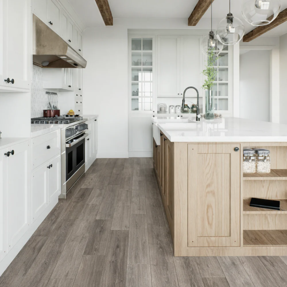 8mm Laminate Flooring - Chestnut Oak Effect - V Groove - AC4 Rated - Click System - Image 4