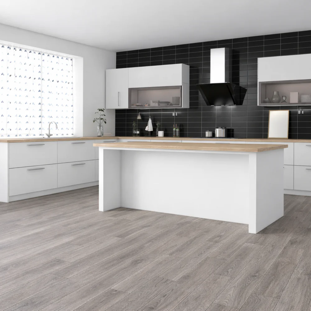 8mm Laminate Flooring - Stone Oak Effect - V Groove - AC4 Rated - Click System - Image 4