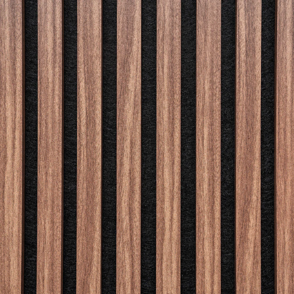 Acoustic Wall Panel Brown Hickory Oak Decorative Sound Reducing Paneling - Image 3