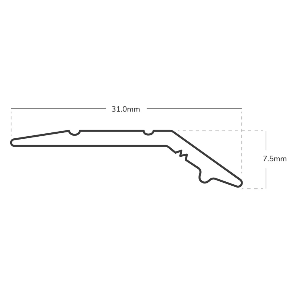 Angle Edge 7mm - Stick Down - Laminate / Wood / Tile - Choose Any Colour or Length - Image 6