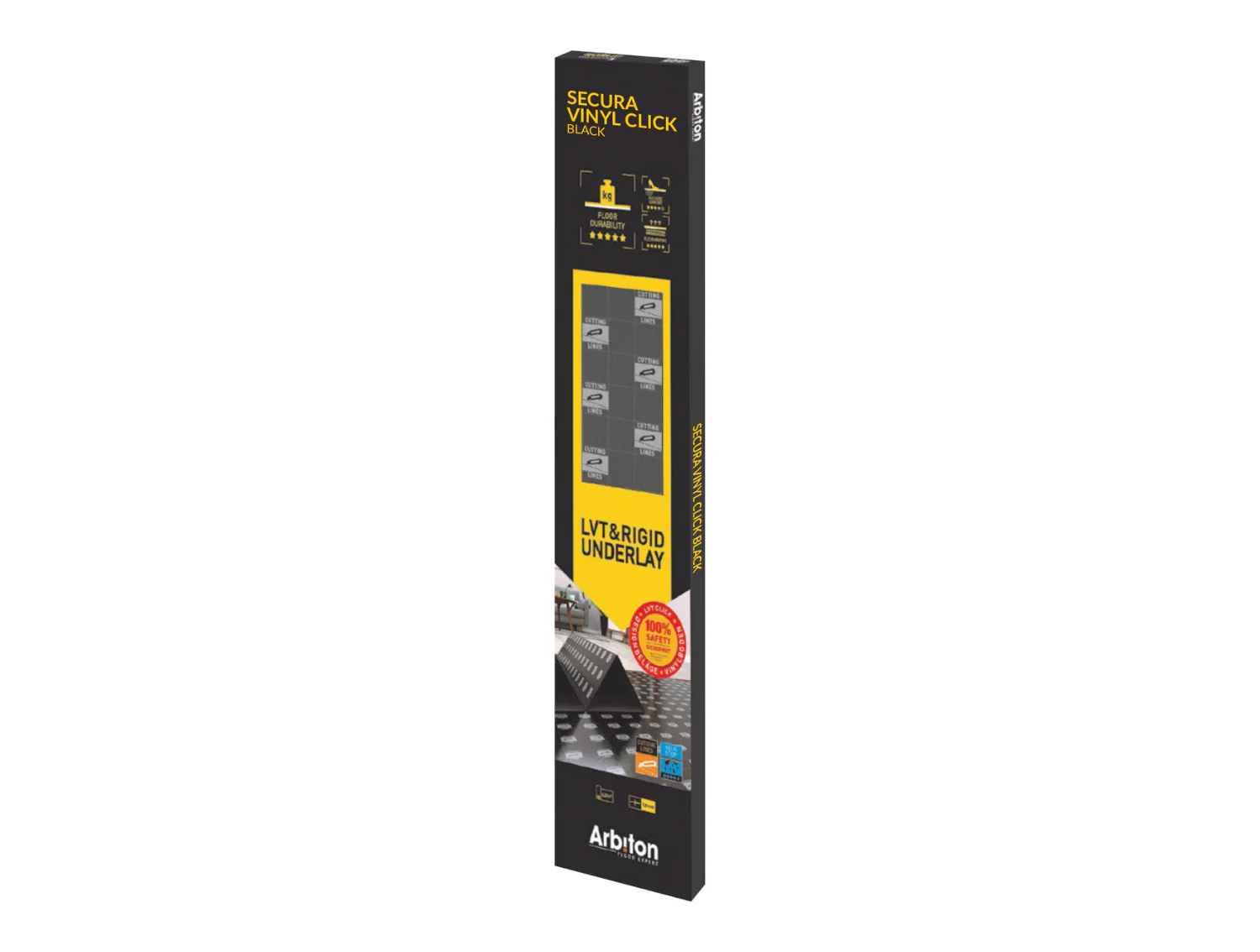 Arbiton Secura Luxury Vinyl Click Black Underlay Acoustic Insulation & Floor Heating - Image 2