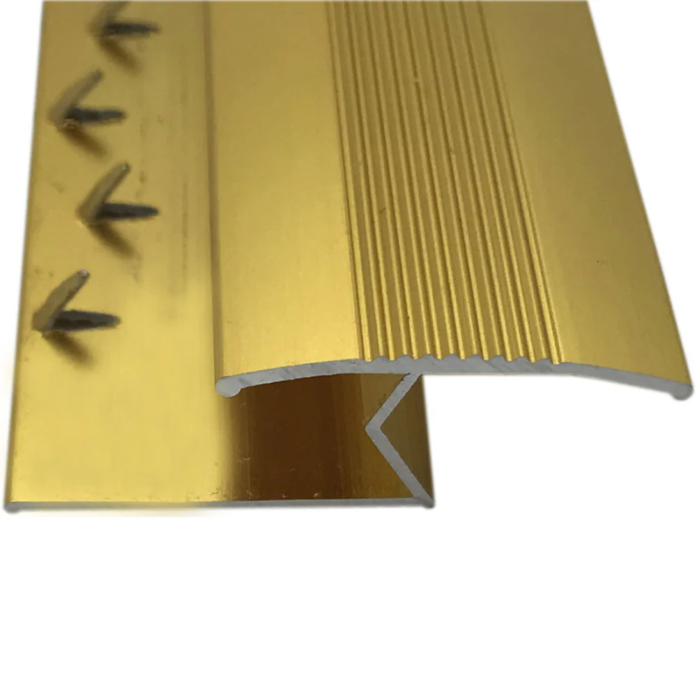 Carpet Z Edge Section Metal Carpet To Laminate / Wood / LVT - Choose Any Colour or Length - Image 5