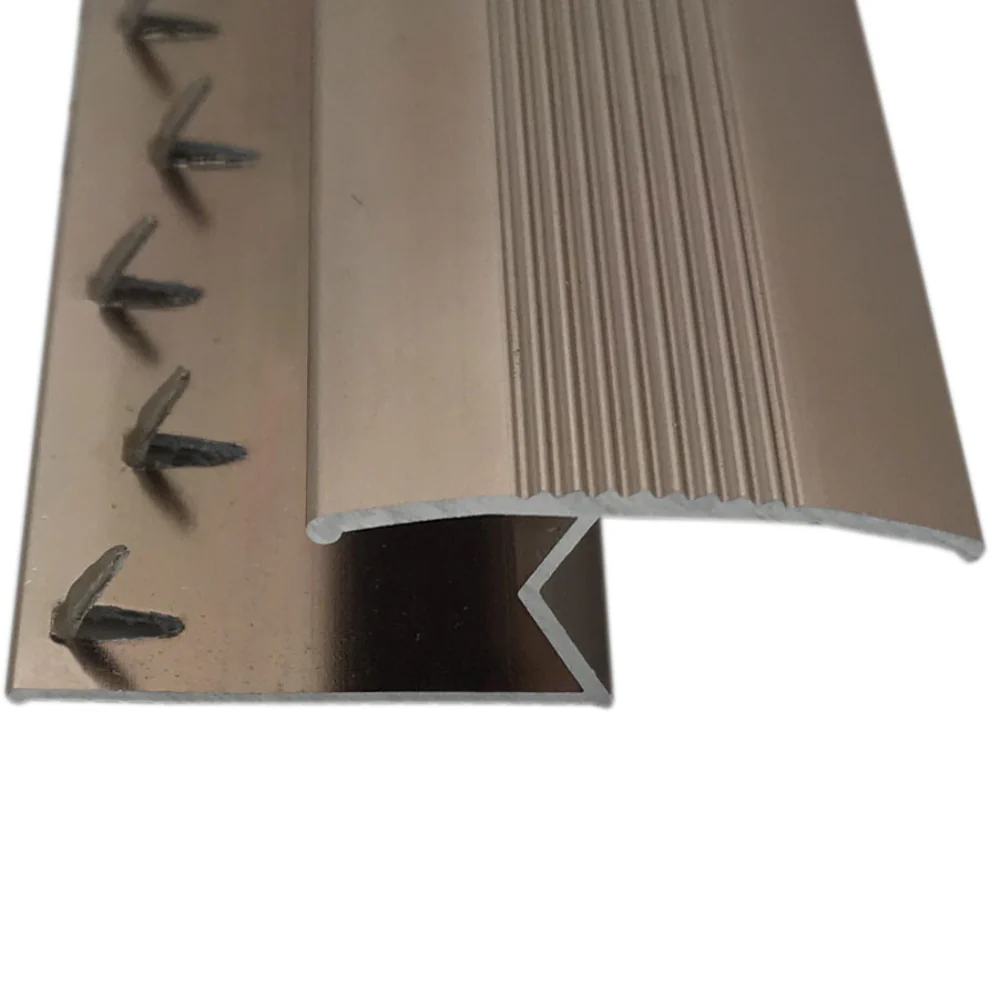 Carpet Z Edge Section Metal Carpet To Laminate / Wood / LVT - Choose Any Colour or Length - Image 6