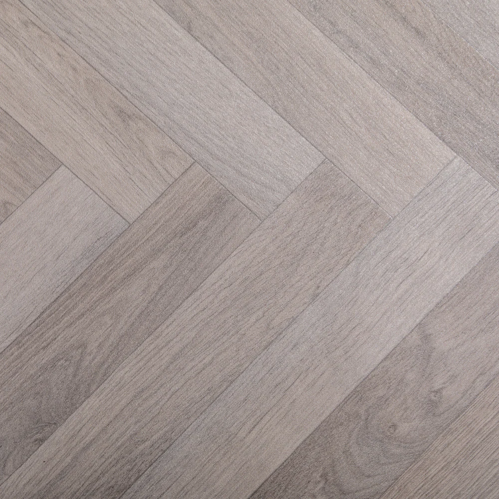 Classic Oak Parquet Vinyl / Lino Roll Flooring 2m & 4m Width Kitchen Bathroom Flooring - Image 2