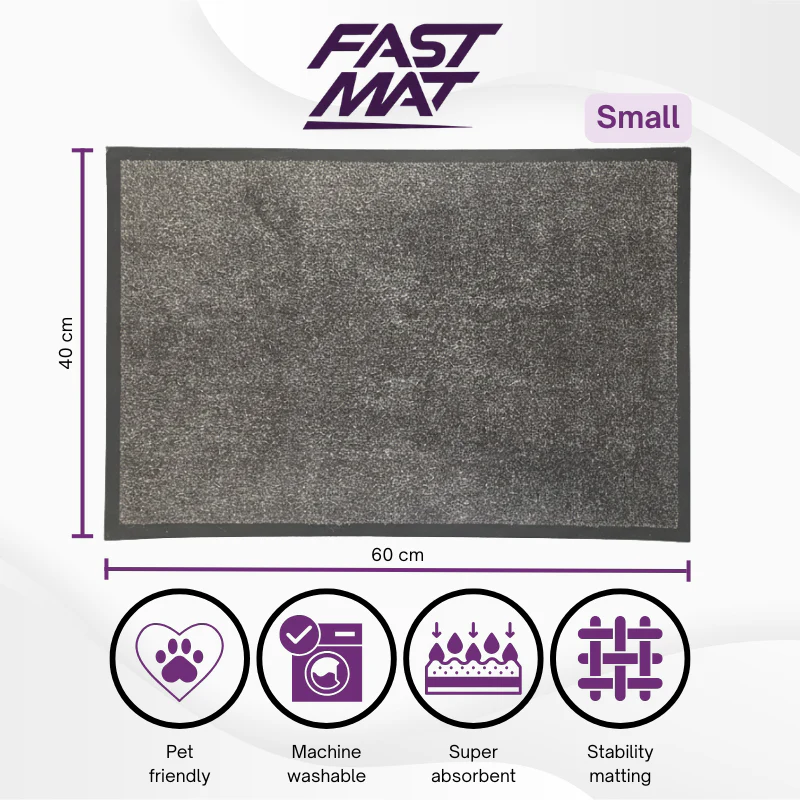 FastMat - Charcoal Door Mat - Super Absorbent - Image 4
