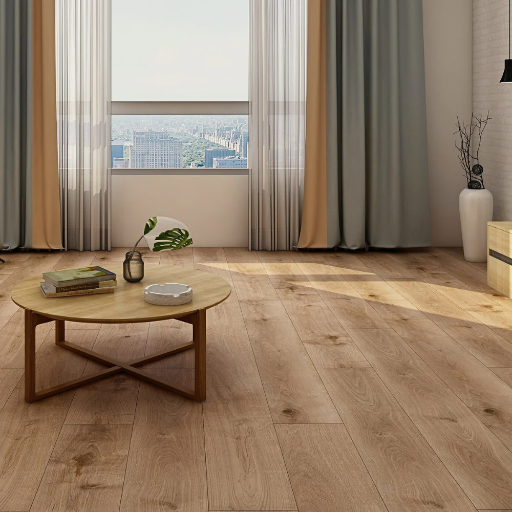 Golden French Oak Luxury SPC Click Plank Flooring - Built-In Underlay Already Installed - 5.2mm Thick - Image 3