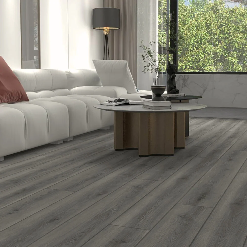 Millennium Grey Oak Luxury SPC Click Plank Flooring - Built-In Underlay Already Installed - 5.2mm Thick - Image 3