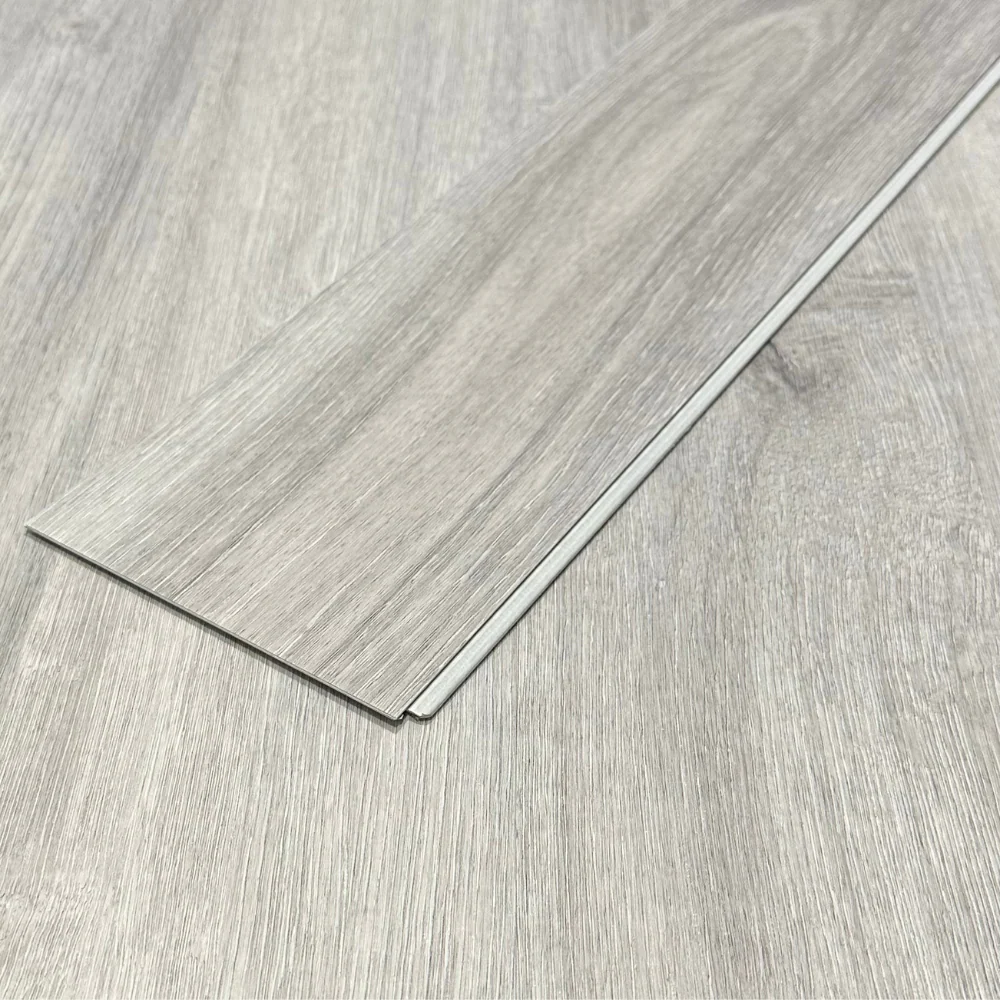Oxford Light Grey Luxury SPC Click Plank Flooring Herringbone Style - Built-In Underlay Already Installed - 5.2mm Thick - Image 2