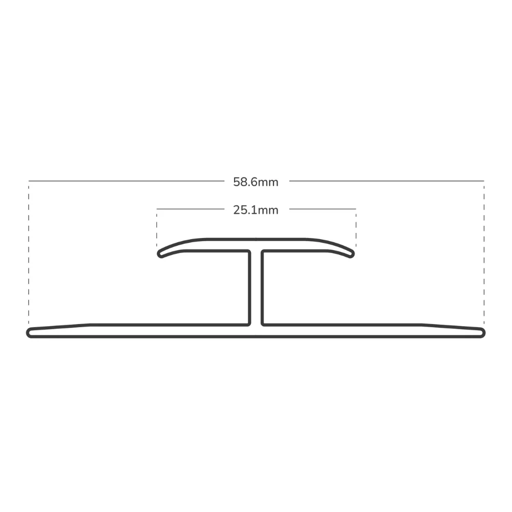 Prestige Dual Edge - Carpet to Carpet Doorway Trim Strip Gripper - Image 2