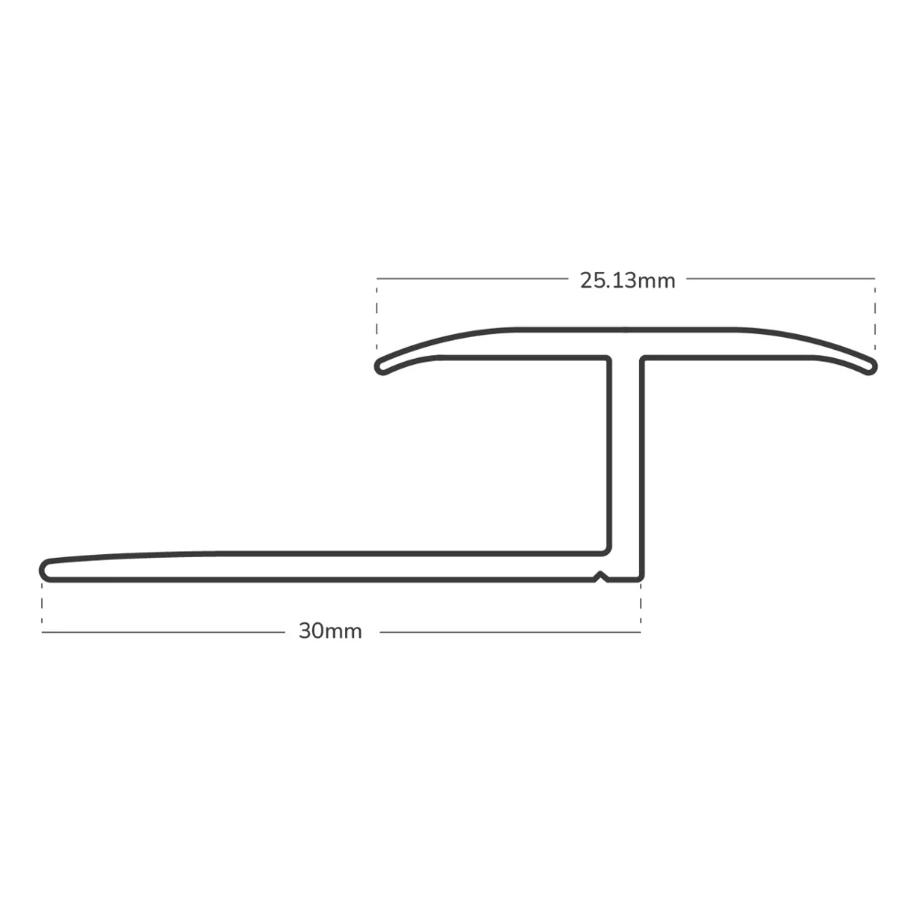 Prestige Z Edge - Carpet to Tile / Wood / Laminate Floor Metal Trim Strip - Image 2