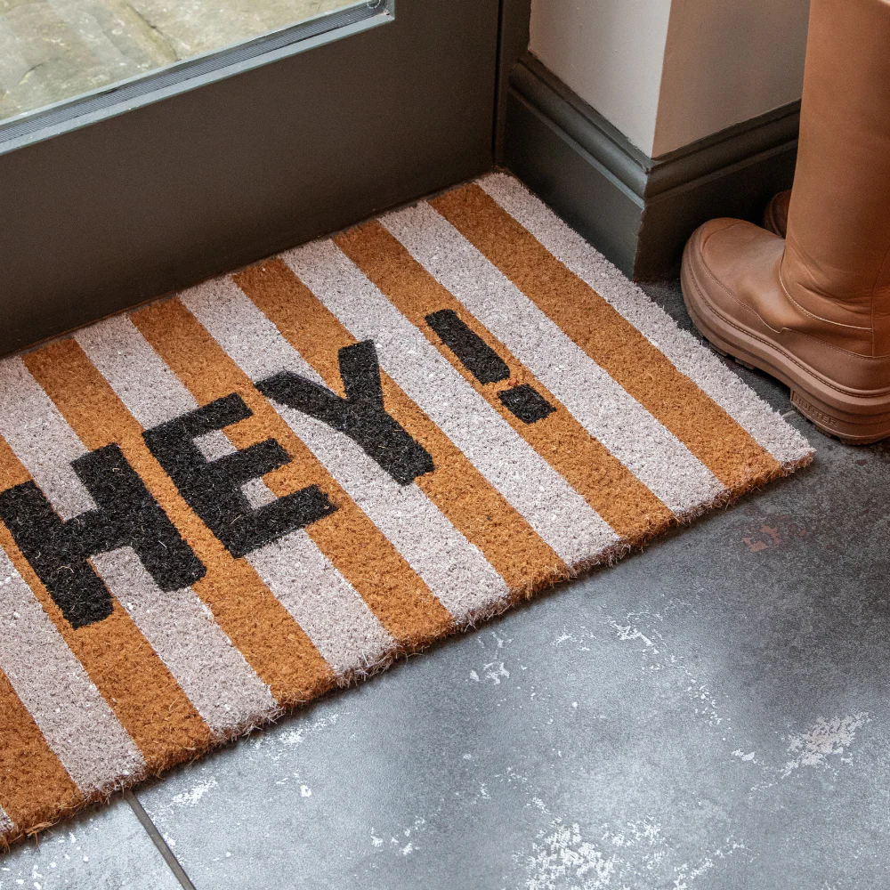 Printed Novelty Greeting Coir Door Mat 45cm x 75cm - Indoor and Sheltered Outdoor Use - Image 2