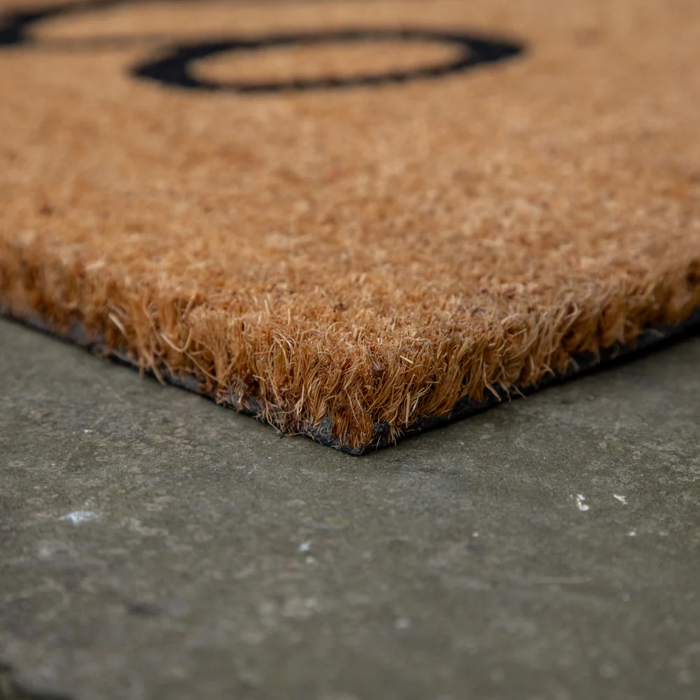 Printed Novelty Hello Sign Coir Door Mat 45cm x 75cm - Indoor and Sheltered Outdoor Use - Image 2
