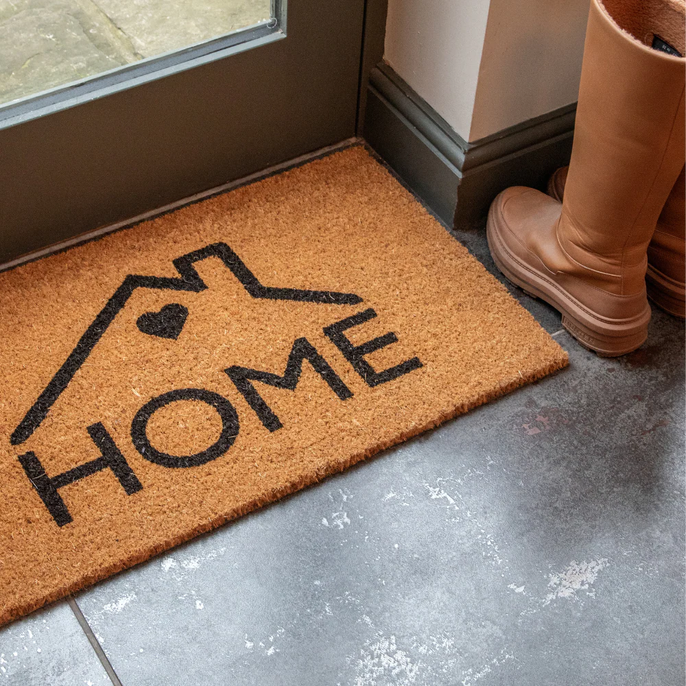 Printed Novelty Home Sign Coir Door Mat 45cm x 75cm - Indoor and Sheltered Outdoor Use - Image 3
