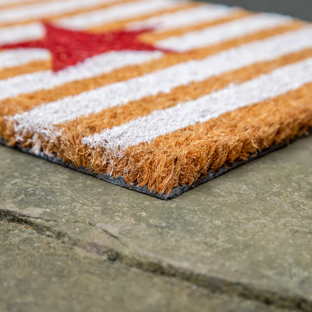 Printed Novelty Stars Coir Door Mat 27cm x 70cm - Indoor and Sheltered Outdoor Use - Image 2