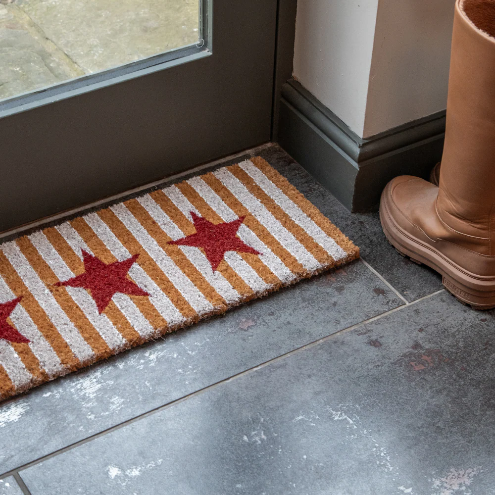 Printed Novelty Stars Coir Door Mat 27cm x 70cm - Indoor and Sheltered Outdoor Use - Image 3
