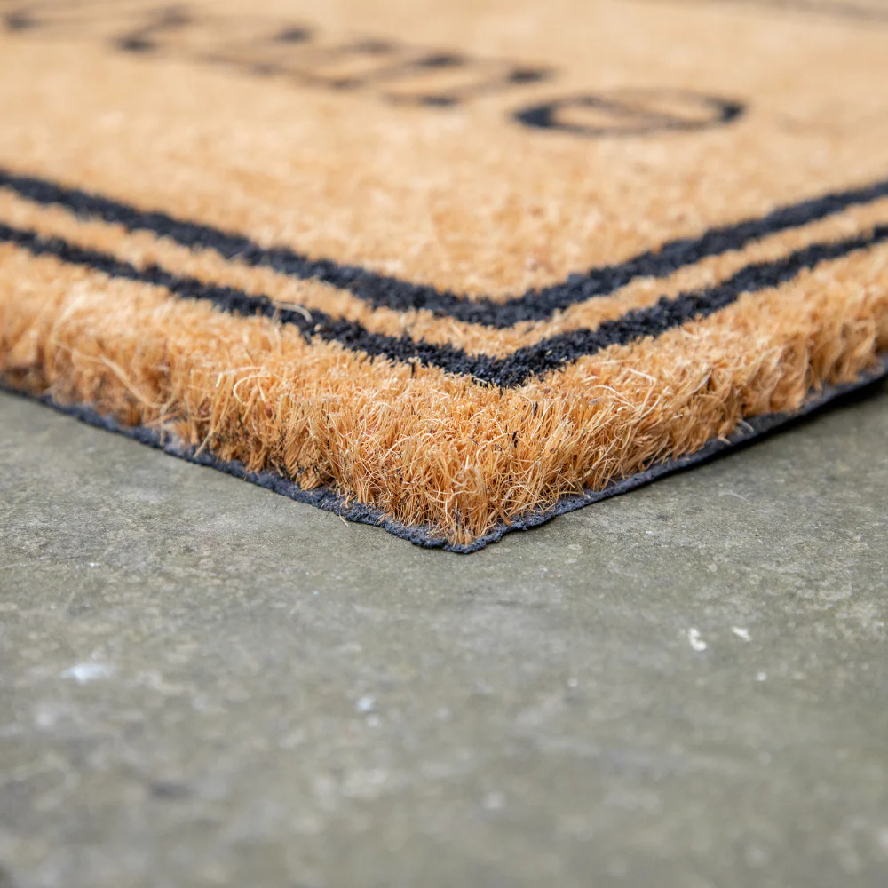 Printed Novelty Welcome Sign Coir Door Mat 45cm x 75cm - Indoor and Sheltered Outdoor Use - Image 2