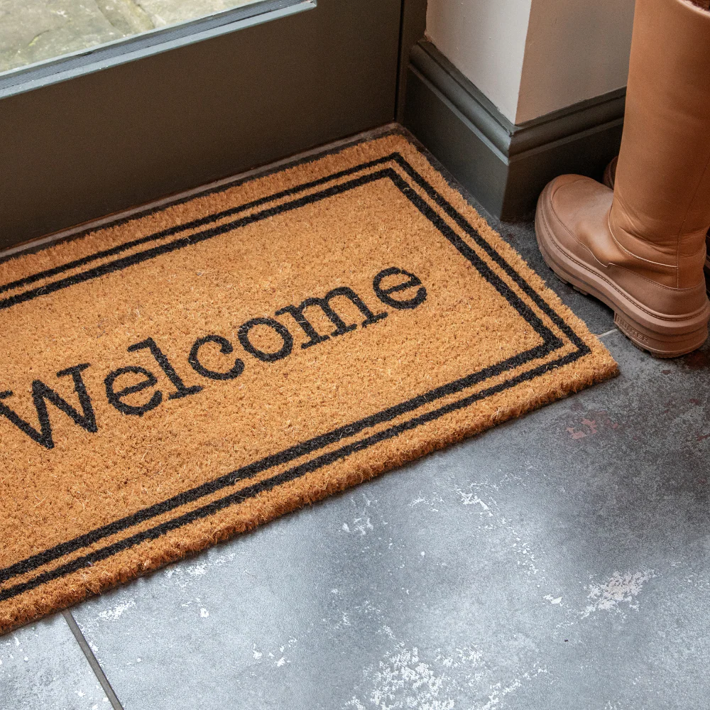 Printed Novelty Welcome Sign Coir Door Mat 45cm x 75cm - Indoor and Sheltered Outdoor Use - Image 3