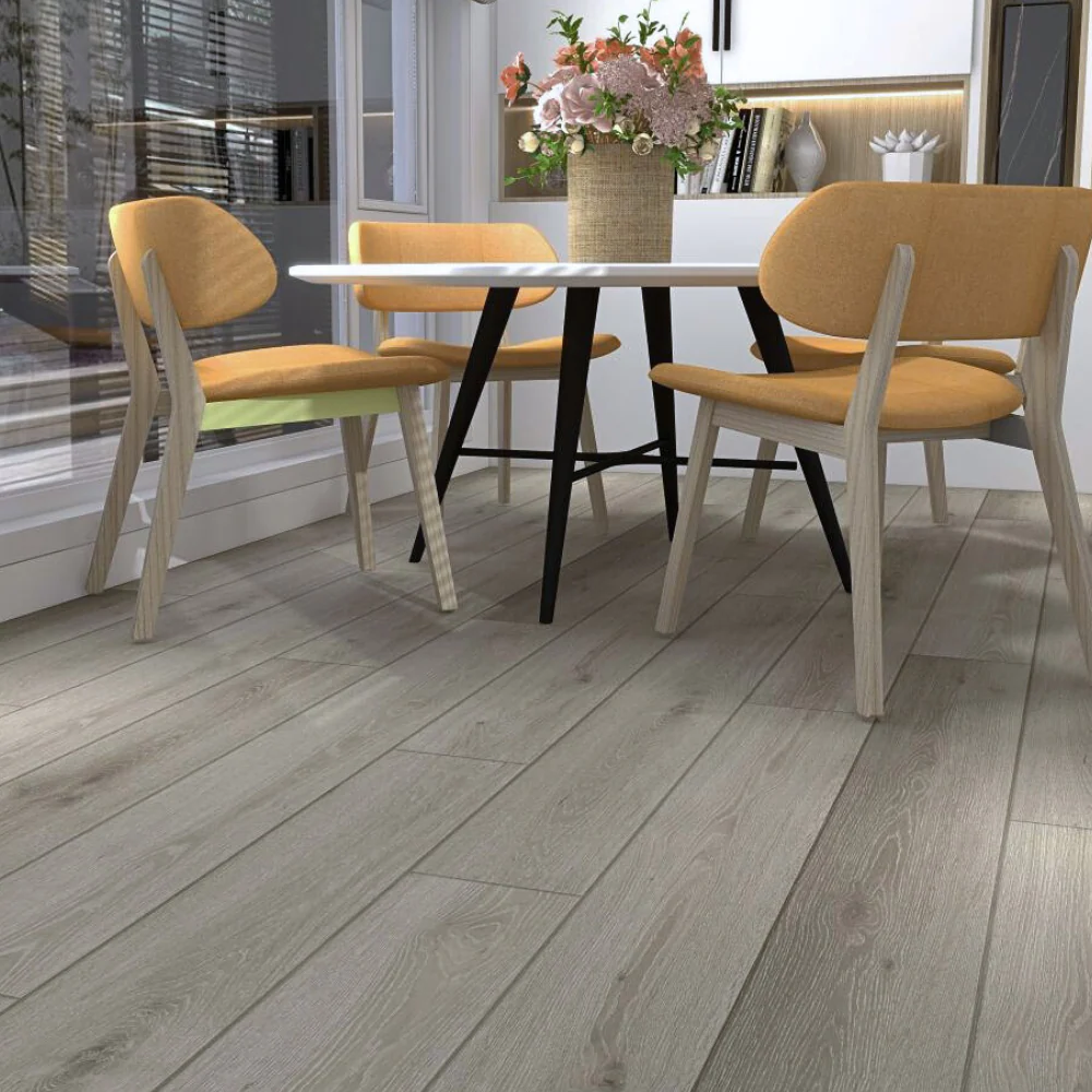 Smoke Grey Oak Luxury SPC Click Plank Flooring - Built-In Underlay Already Installed - 5.2mm Thick - Image 3