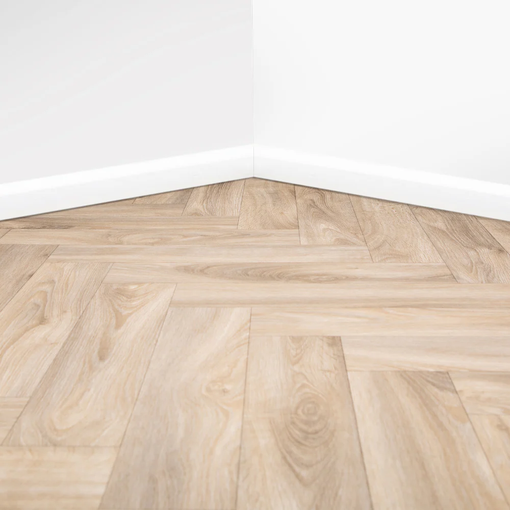 Sunbeam Herringbone Vinyl / Lino Flooring 2m & 4m Width Kitchen Bathroom Flooring