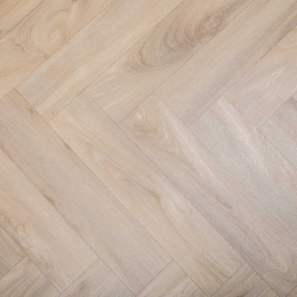 Sunbeam Herringbone Vinyl / Lino Flooring 2m & 4m Width Kitchen Bathroom Flooring - Image 2