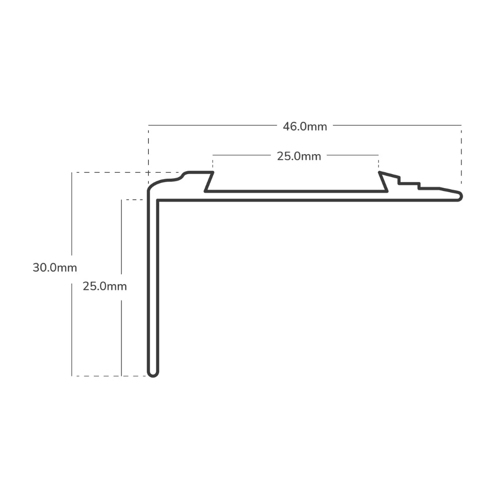 V1 Stair Nosing - Screw Down - Choose Any Colour - Image 4