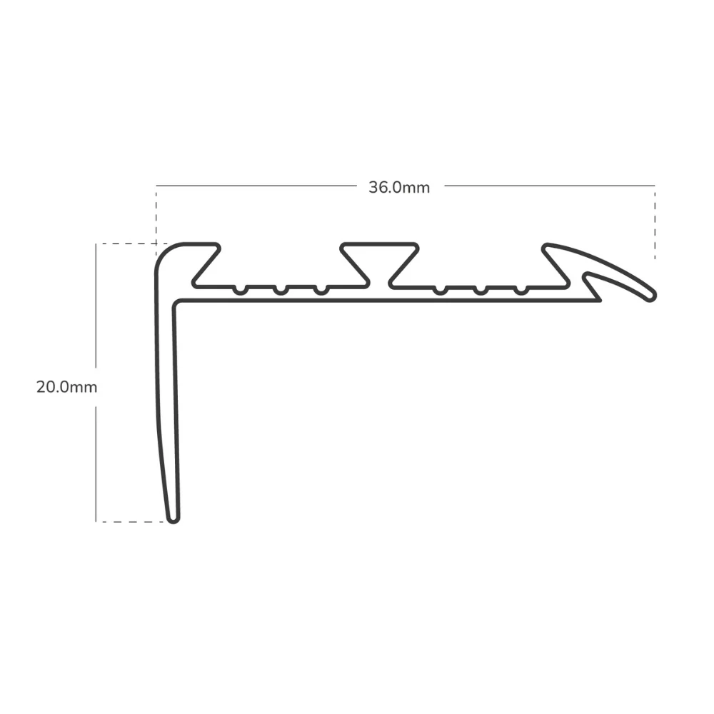 V2 Stair Nosing - Screw Down - Choose Any Colour - Image 4