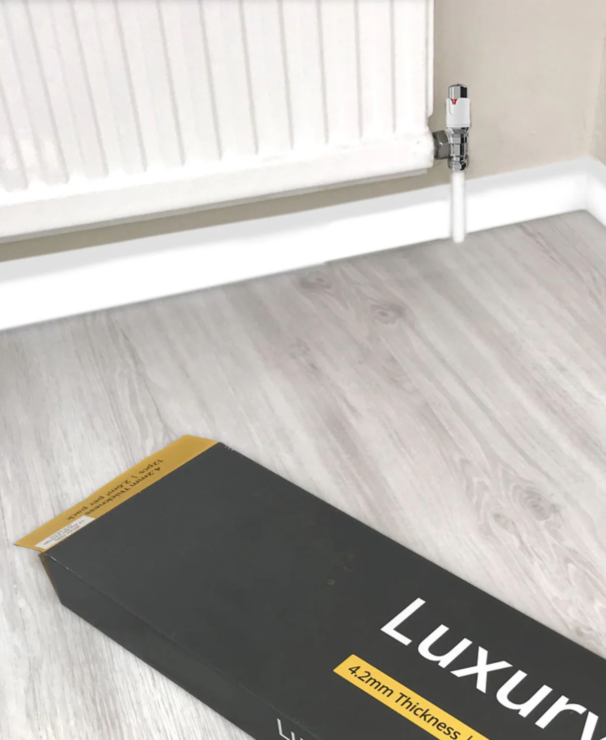 White LVT Vinyl Click Plank Flooring - 4.2mm Thick - Water Resistance - 25 Years Warranty - Image 2
